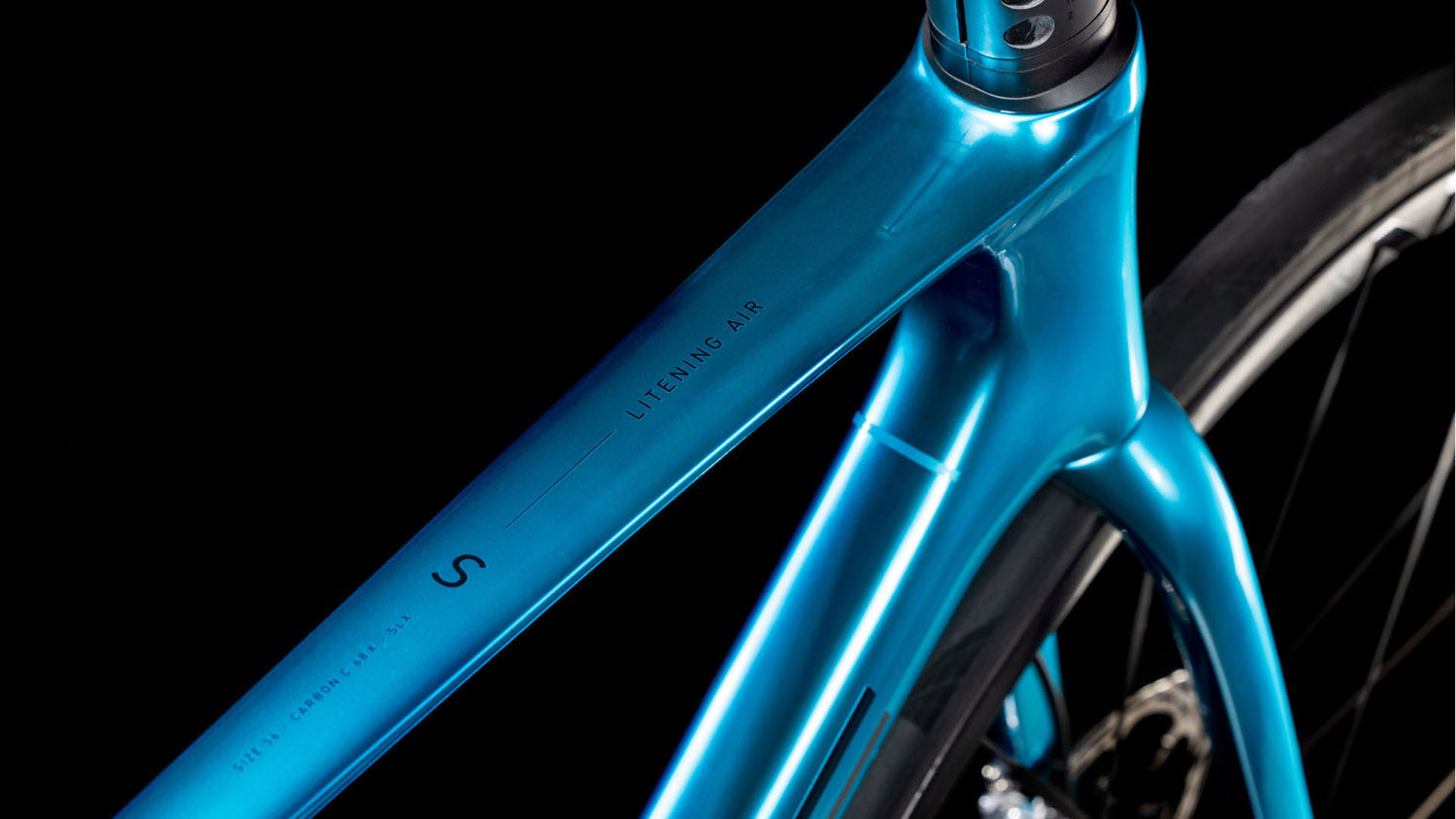 Cube Litening AIR C:68X SLX chromeblue´n´carbon Cube