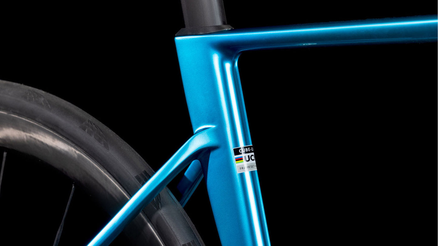 Cube Litening AIR C:68X SLX chromeblue´n´carbon Cube