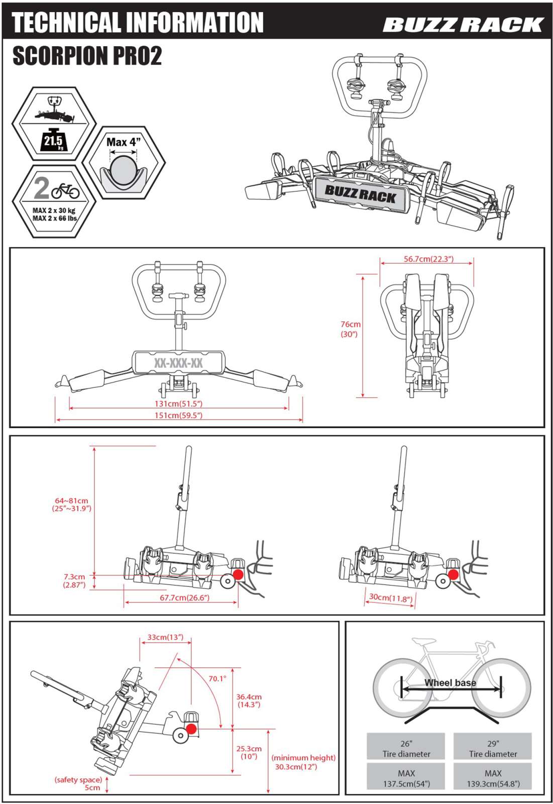 Buzzrack Scorpion PRO 2 - Fahrradträger Buzzrack